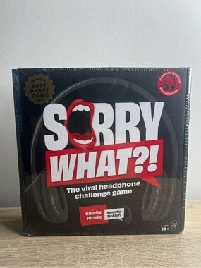Sorry What?! Viral Headphone Challenge Party Game w/ Wireless Headphones 17+ NEW